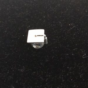 925 Sterling silver graduation cap charm